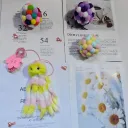 Pink Yellow Small Octopus