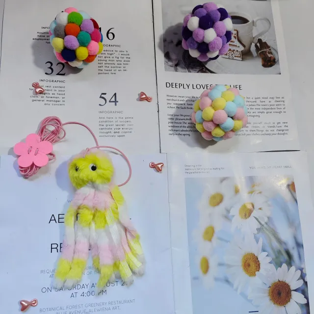 Household Adjustable Cat Teaser Toy Pink Yellow Small Octopus - Shop at LoveMi