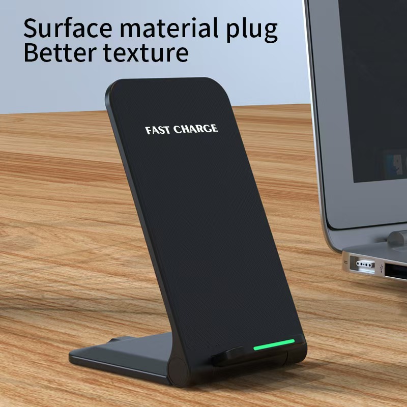 Foldable Wireless Charger 15W Fast Charging Desktop Dual Coil