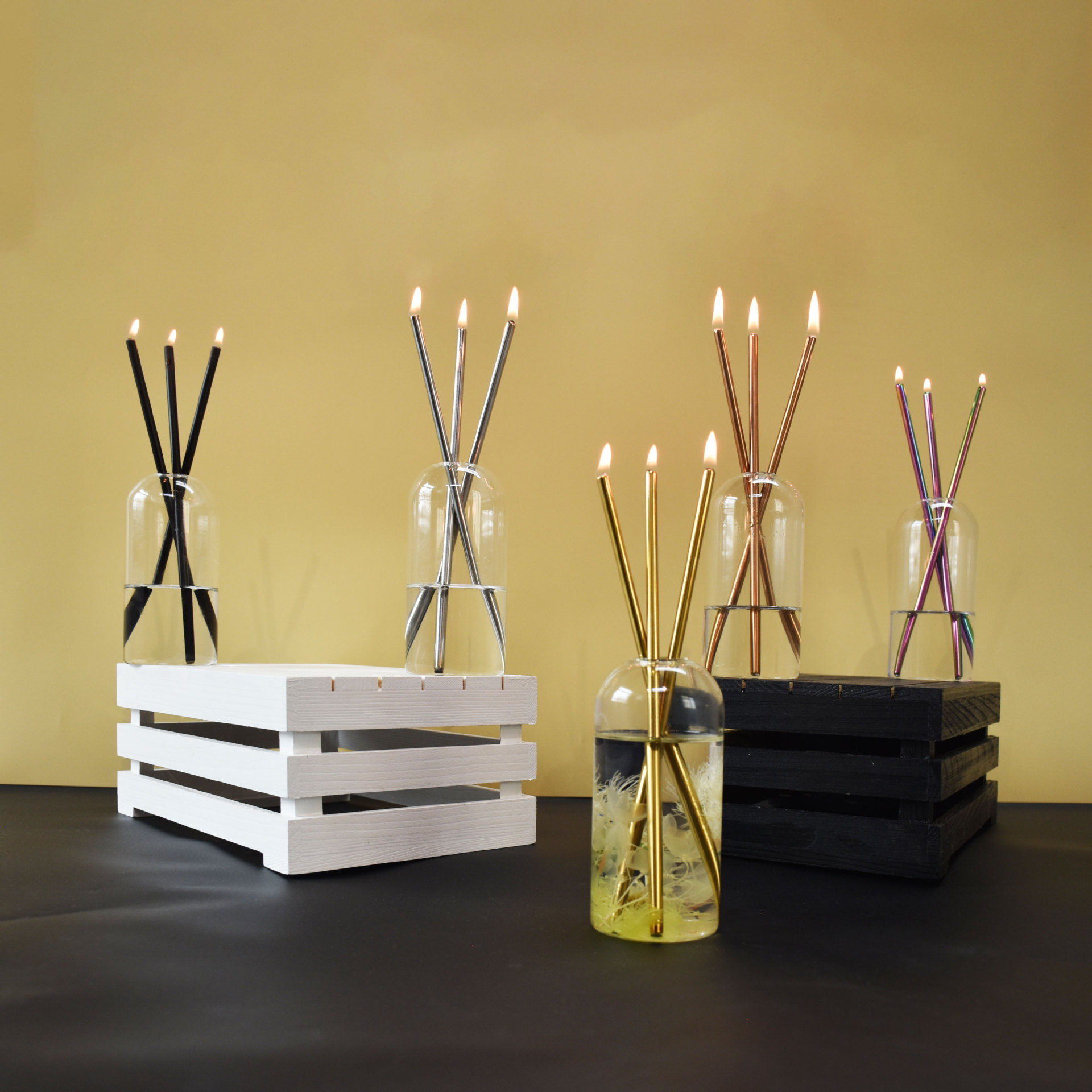 Atmosphere Ceremony Home Decoration Fragrance Long Brush Holder Suit