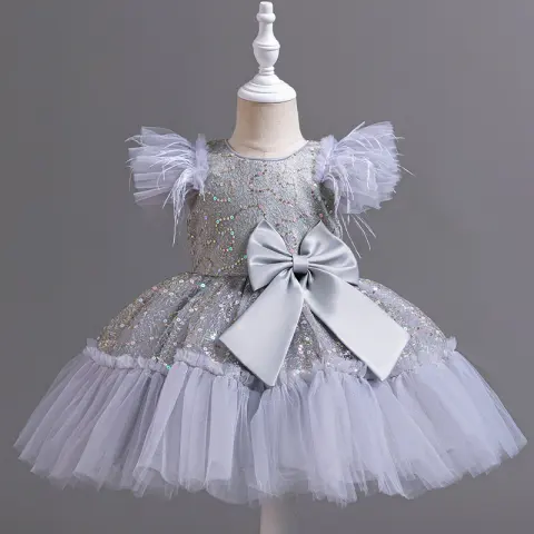Flower Children's Clothing Wedding Dress Tulle Skirt Summer