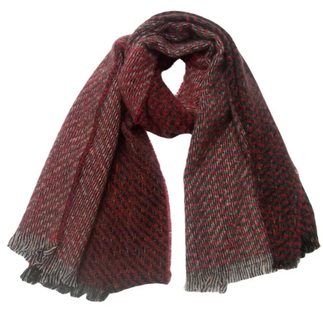 Men's And Women's Neck Warmer Clip Flower Short Beard Scarf 05 Red Coffee Color - Shop at LoveMi
