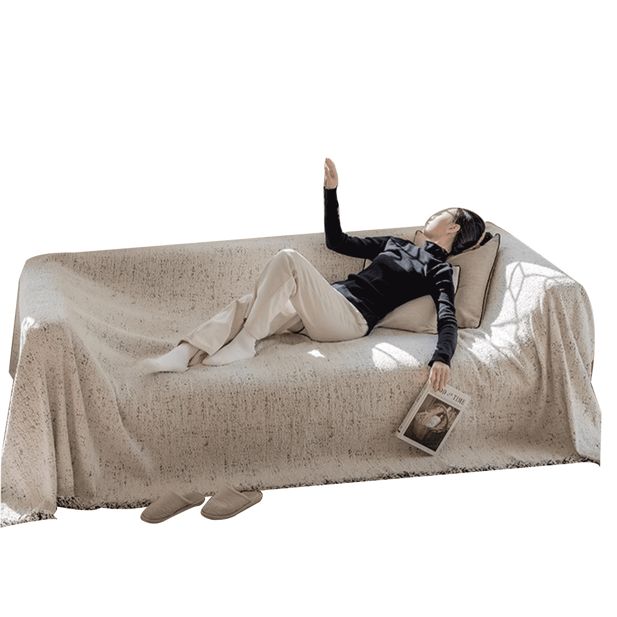 Autumn And Winter Fur Yarn Sofa Universal Cover High-grade Four Seasons Universal Blanket
