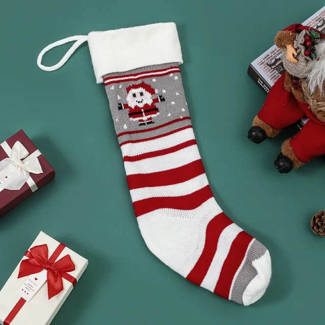 Christmas Decorations Knitted Wool Hanging Ornaments Gift Bag Old Man - Shop at LoveMi
