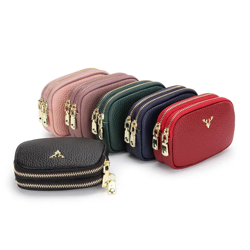 Women's Genuine Leather Coin Purse Petite Cute
