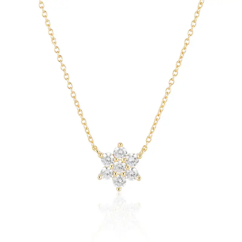 Fantasy Snowflake Sterling Silver Necklace