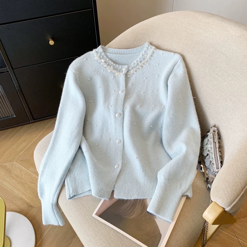 Chanel-style Knitted Cardigan Jacket