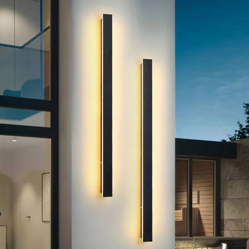 Outdoor Atmosphere Simple Waterproof Line Wall Lamp