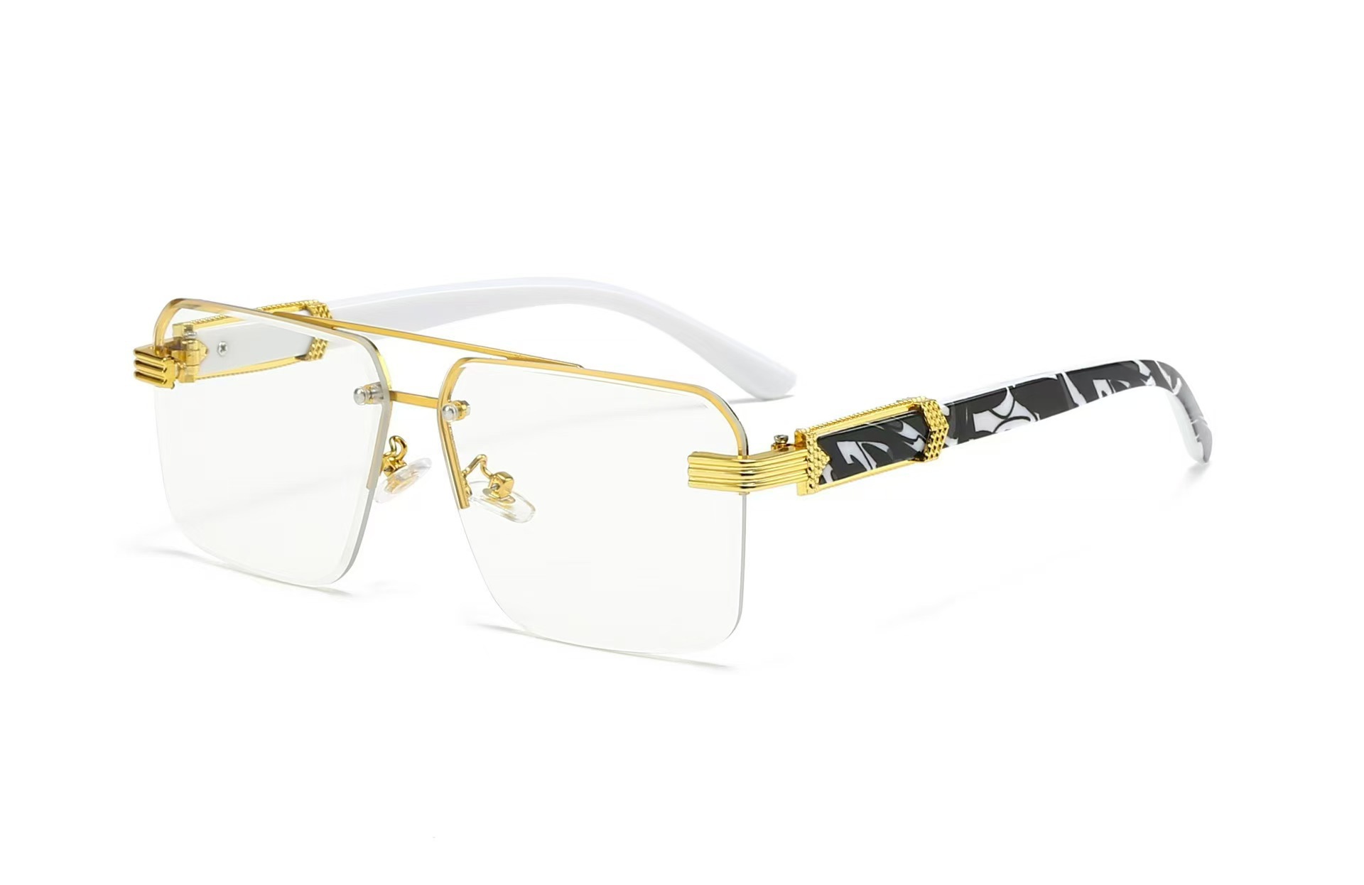 Half Frame Large Frame Diamond Mirror Leg Bag Flower Trendy Men And Women
