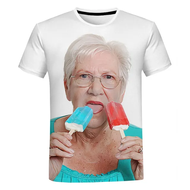 3D Digital Printing Pullover Short Sleeve 2 Style 5Xl - Shop at LoveMi