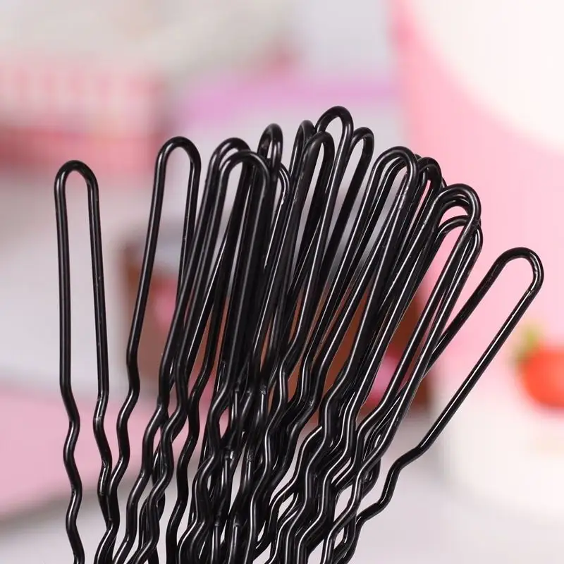 Black U-clip Bold Updo Hairpin Studio Fixed