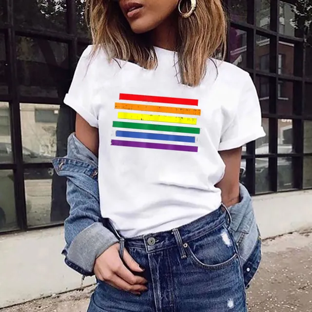 Summer Letter Print Casual Short sleeved T shirt White - Shop at LoveMi