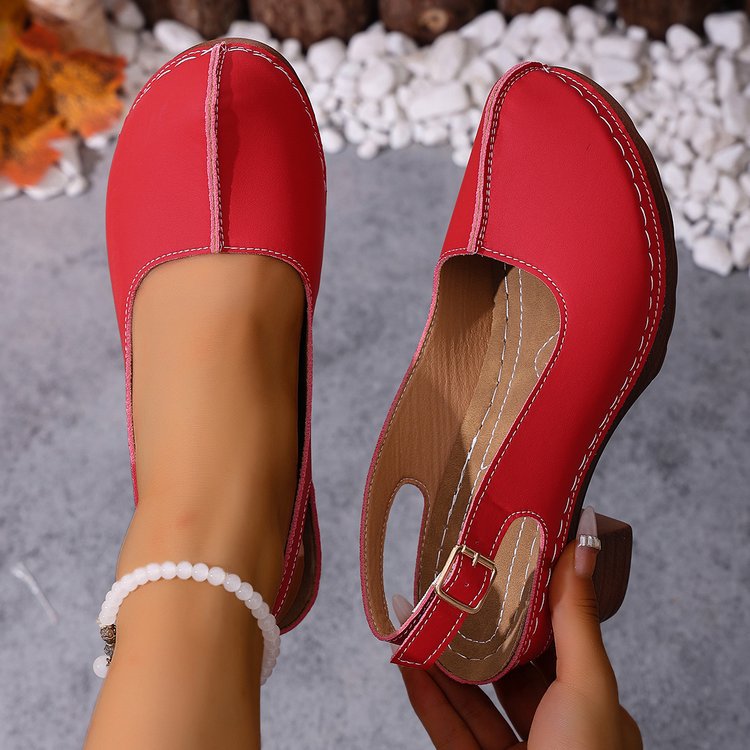Chunky Heeled Retro Sandals, picture 10 of 11