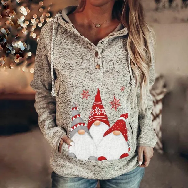 New Women's Christmas Printed Sweater Christmas 2 S - Shop at LoveMi
