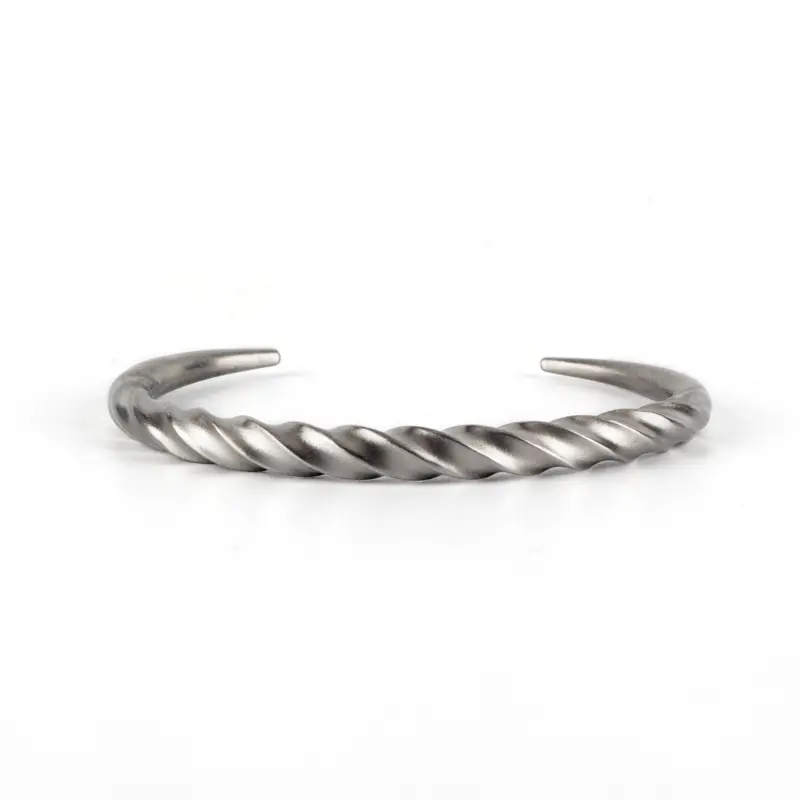 Retro Simple Rotary Knob Open Horn Bracelet