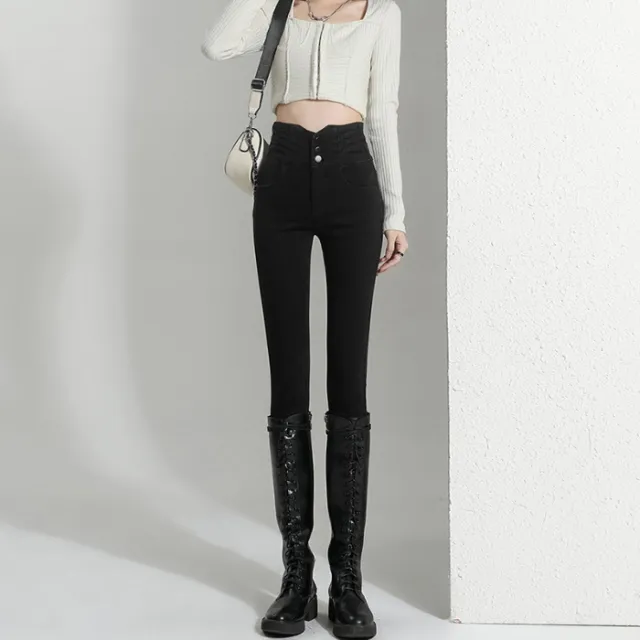 Slimming And Tight Pencil Ankle length Pants Tide Black - Shop at LoveMi