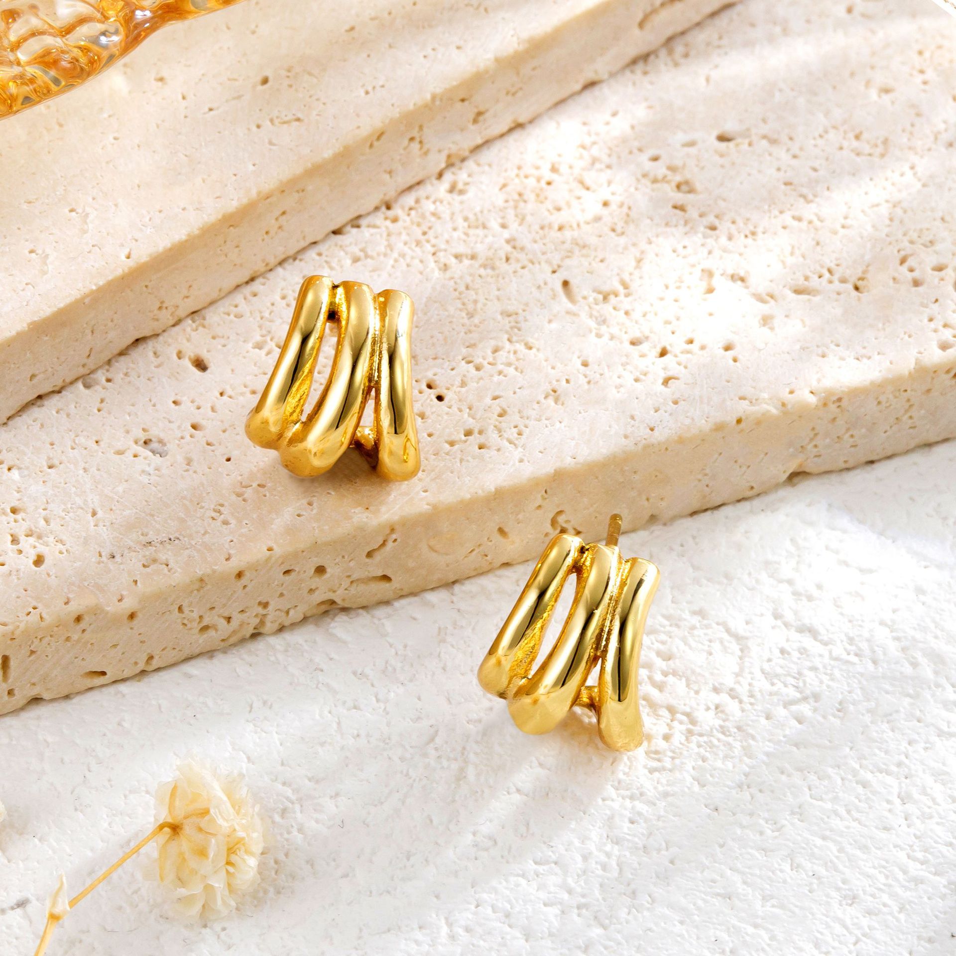 Fashion Stainless Steel Geometric Earrings