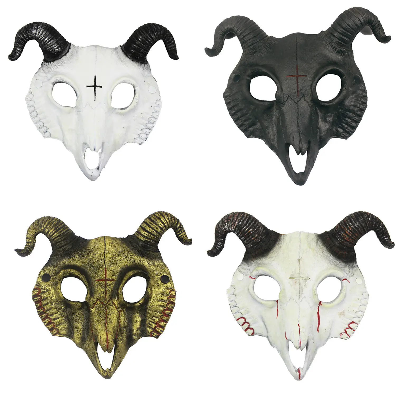 Goat Mask Halloween Party Pu Animals