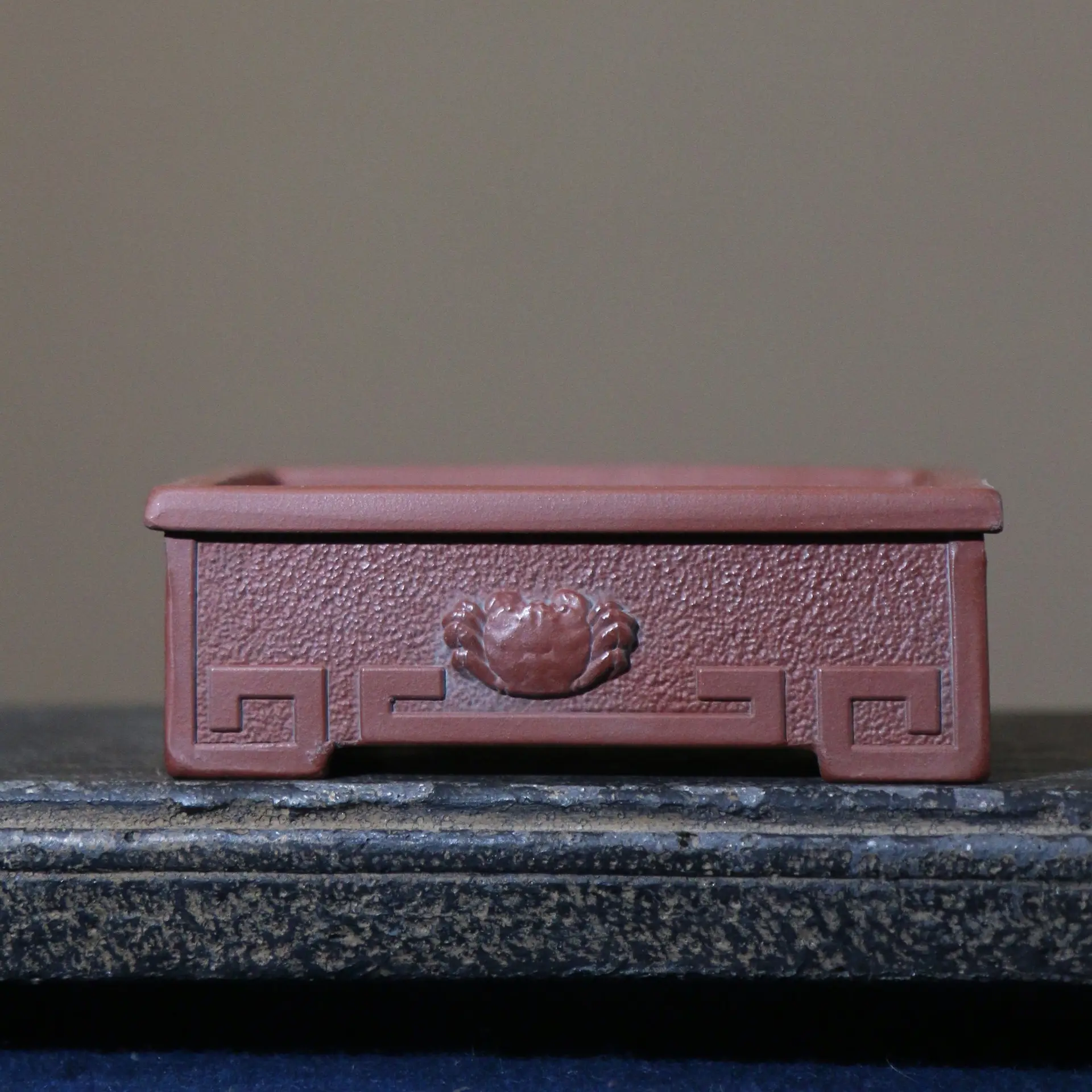 Rectangular Handmade Yixing Clay Flower Pot