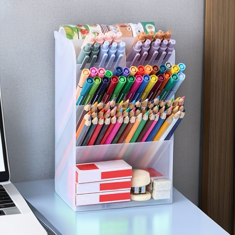 Transparent Large-Capacity Cosmetic Organizer Shelf
