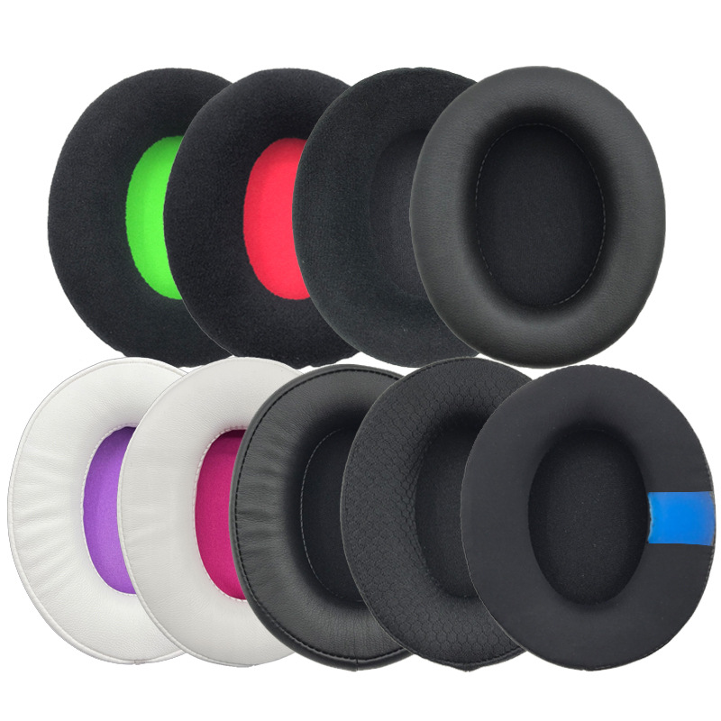 Black Football Mesh Fabric Earcup Cover For Headphones