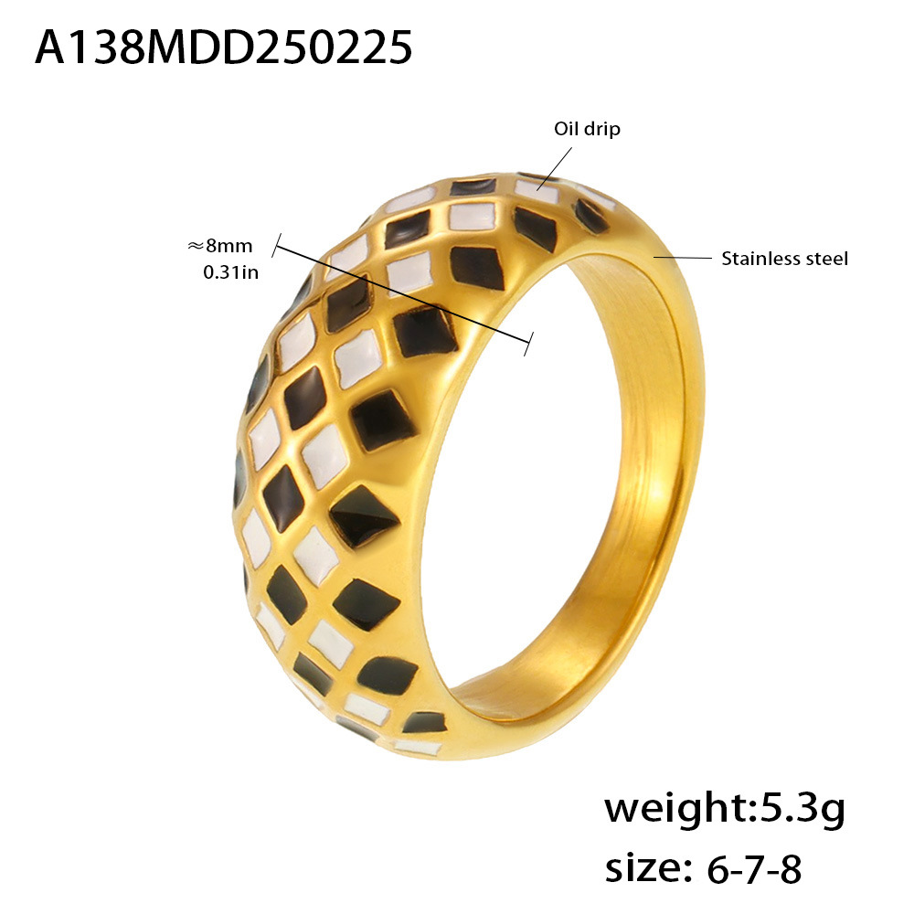 Gold-Plated Geometric Ring, picture 3 of 4