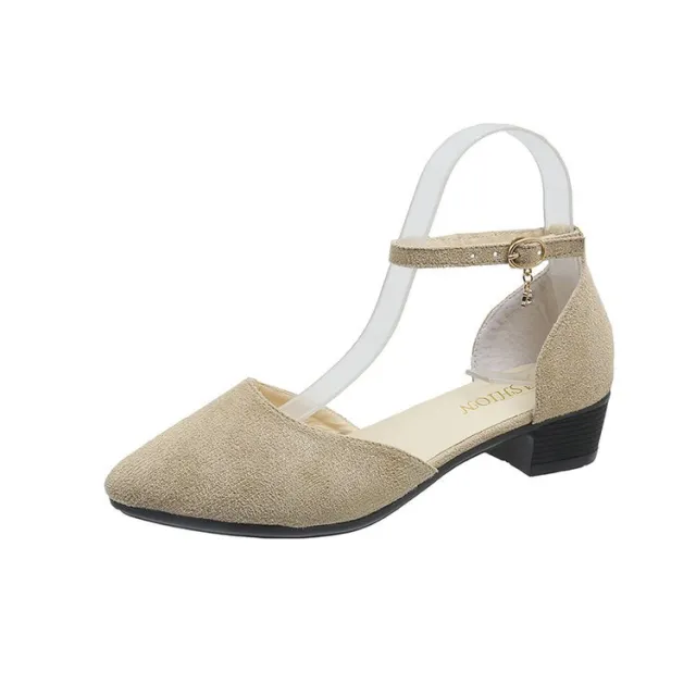Fashion Pointed Toe Buckle Strap Platform Fashion Casual Plus Size Women's Roman Closed Toe Sandals Khaki - Shop at LoveMi
