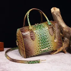 Fashion Crossbody Travel Retro Women's Bag - Green - View 1