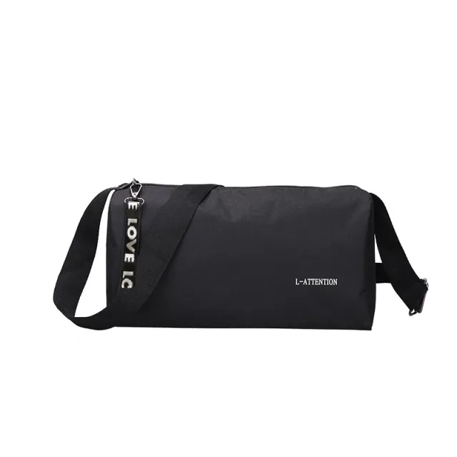 Storage Simple Travel Bag Shoulder Crossbody Sports Bag Black - Shop at LoveMi