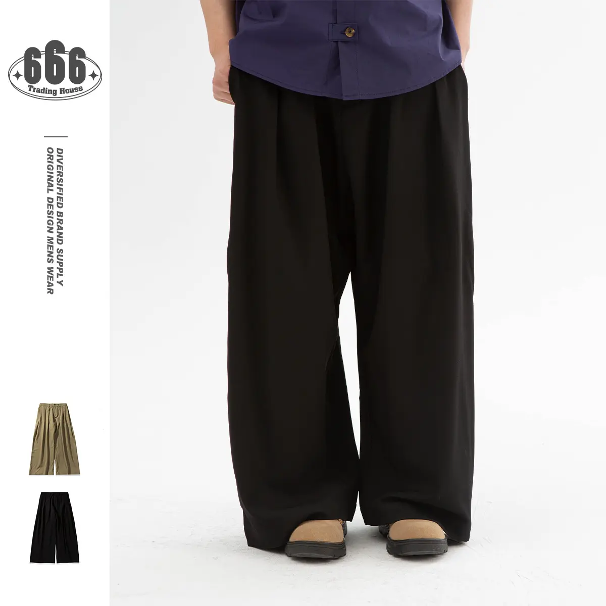 American Style Loose Straight Casual Suit Wide