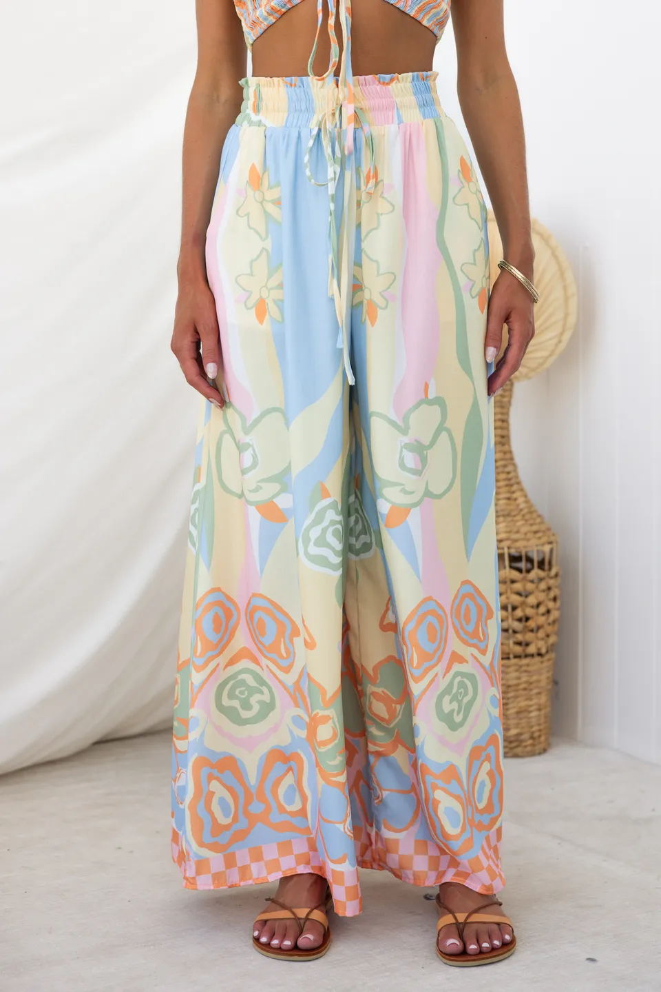 Women's Fashion Slim Casual Pants Printing Suit