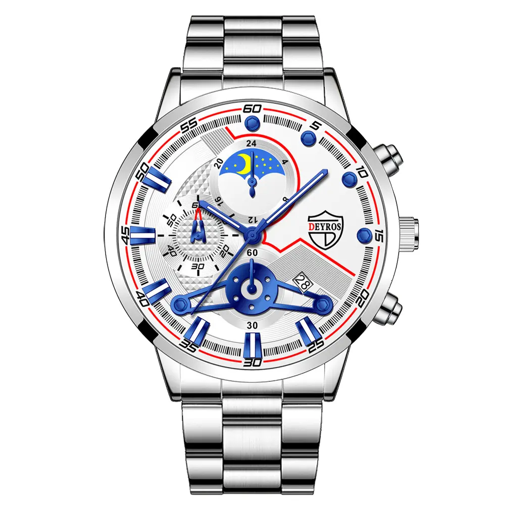 Fashion Men's Calendar Wristwatch Business Quartz Watch