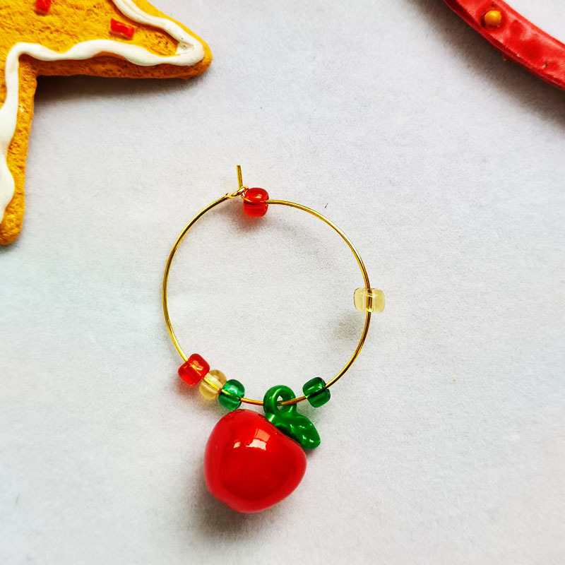 Alloy Christmas Wine Glass Pendant, picture 8 of 12