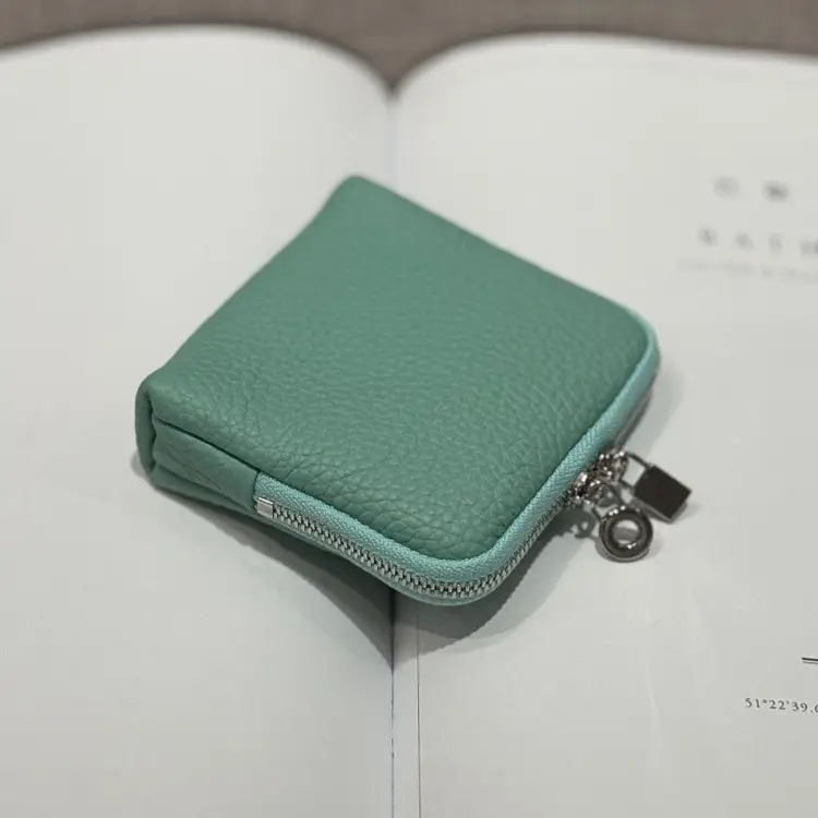 First-layer Cowhide Jewelry Pouch Mini And Convenient