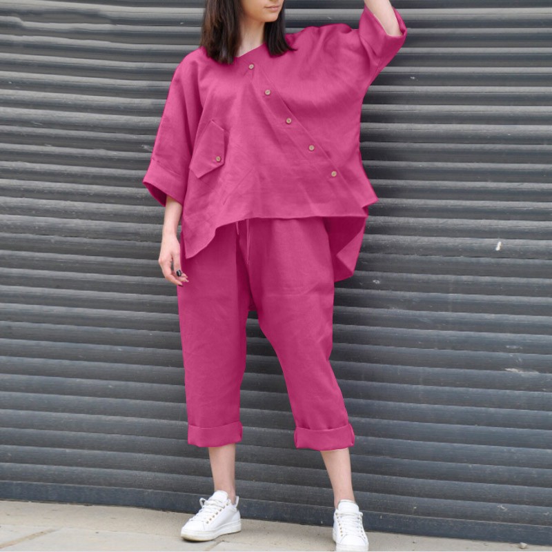 Fashion Female Personality Plain Color Suit