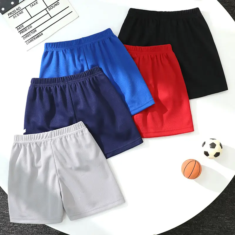 Children's 5-piece Multi-color Quick-drying Sports Shorts In Summer