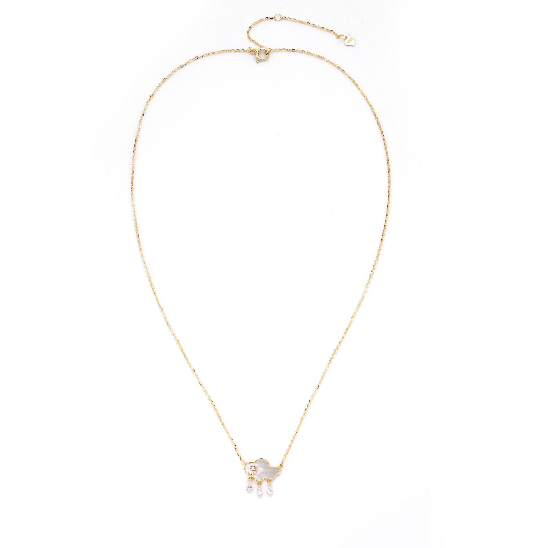 Cloud Clavicle Chain S925 Sterling Silver Ins Cold Style All-matching