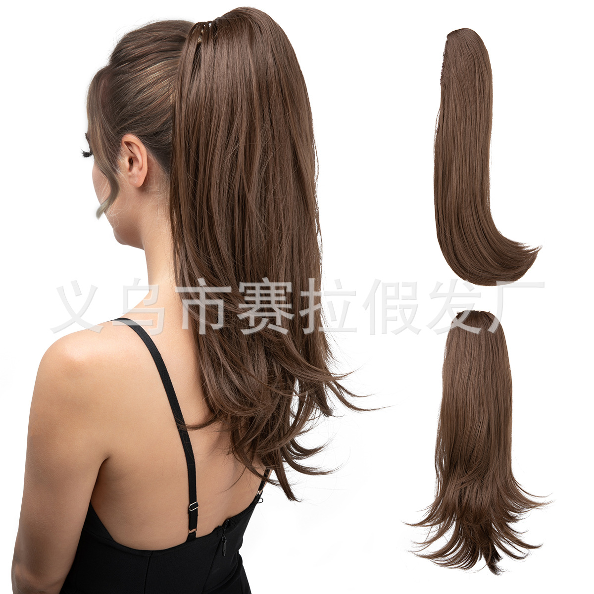 European And American Style Wig Women's Short Hair Ponytail 11