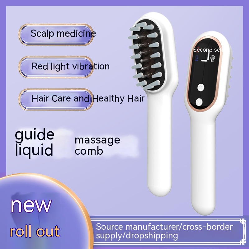 Scalp Medicine Feeder Care Massage Blue Light Red Light Hair Growth Tonic Import Comb — foto 9