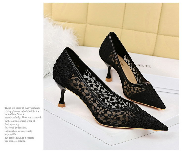 Title 2, Womens Stiletto High Heel Lace Shoes. Pointed ...