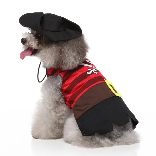 Pet Dog Halloween Christmas Festival Dress Up Clothes Sdz135 Striped Pirate - Shop at LoveMi