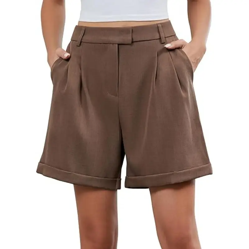 Womens Summer Elastic Business-Formal Shorts