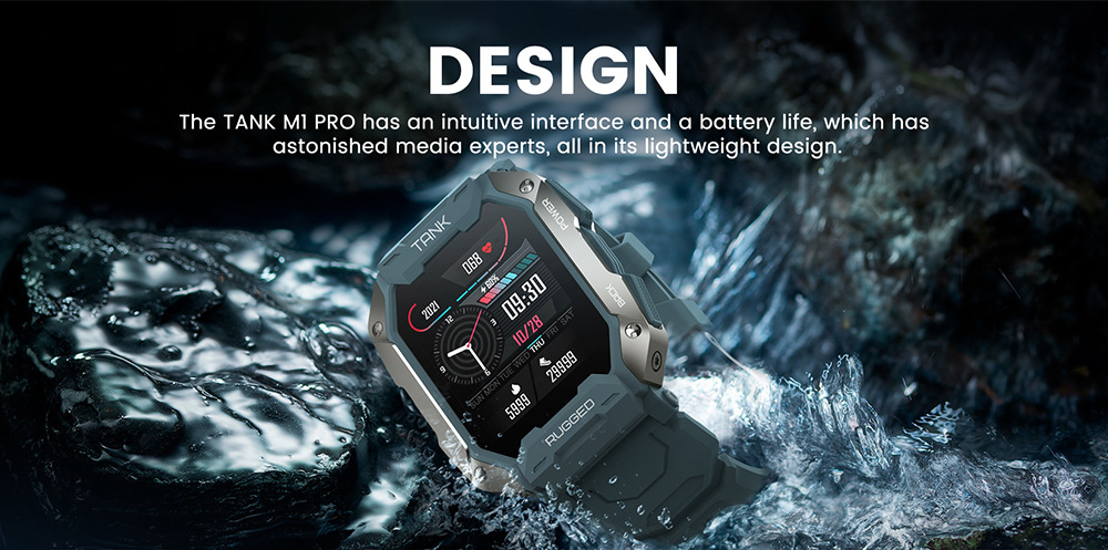 Title 6, Heart Rate Sensor Smartwatch with Bluetooth Cal...