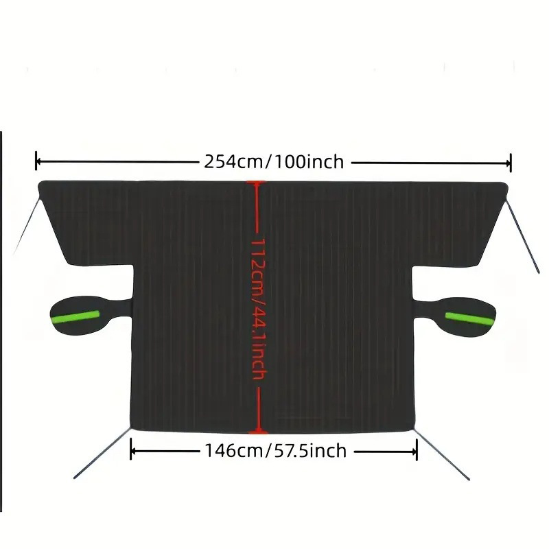 Thickened Aluminum-Coated Magnetic Car Sunshade - Image 1