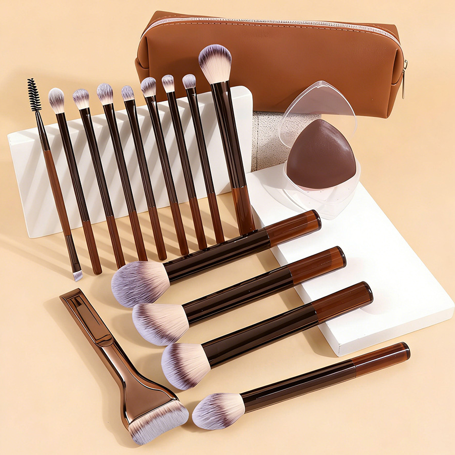 Soft Makeup Brush Set With Storage Cosmetic Bag