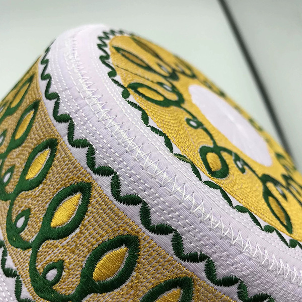 Baby Embroidered High-End Flat-Crown Round-Edge Ethnic-Style Saudi Cap