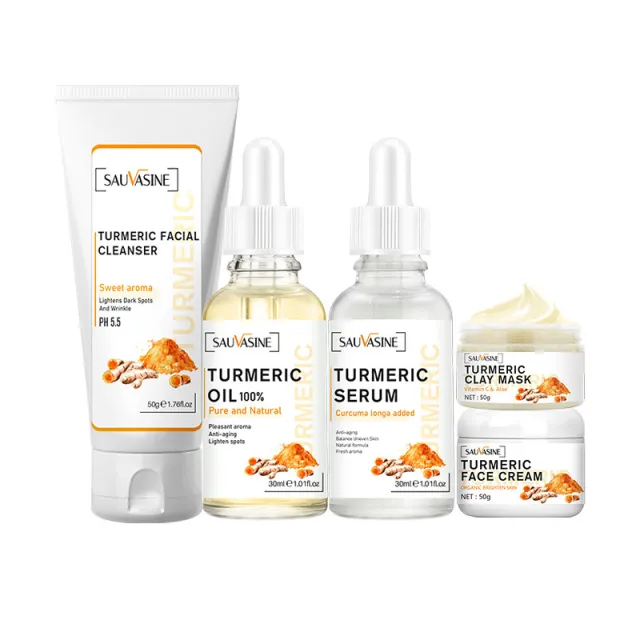 Turmeric Skin Care Kit Gentle Rejuvenation Deep Nourishing Moisturizing Suit - Shop at LoveMi