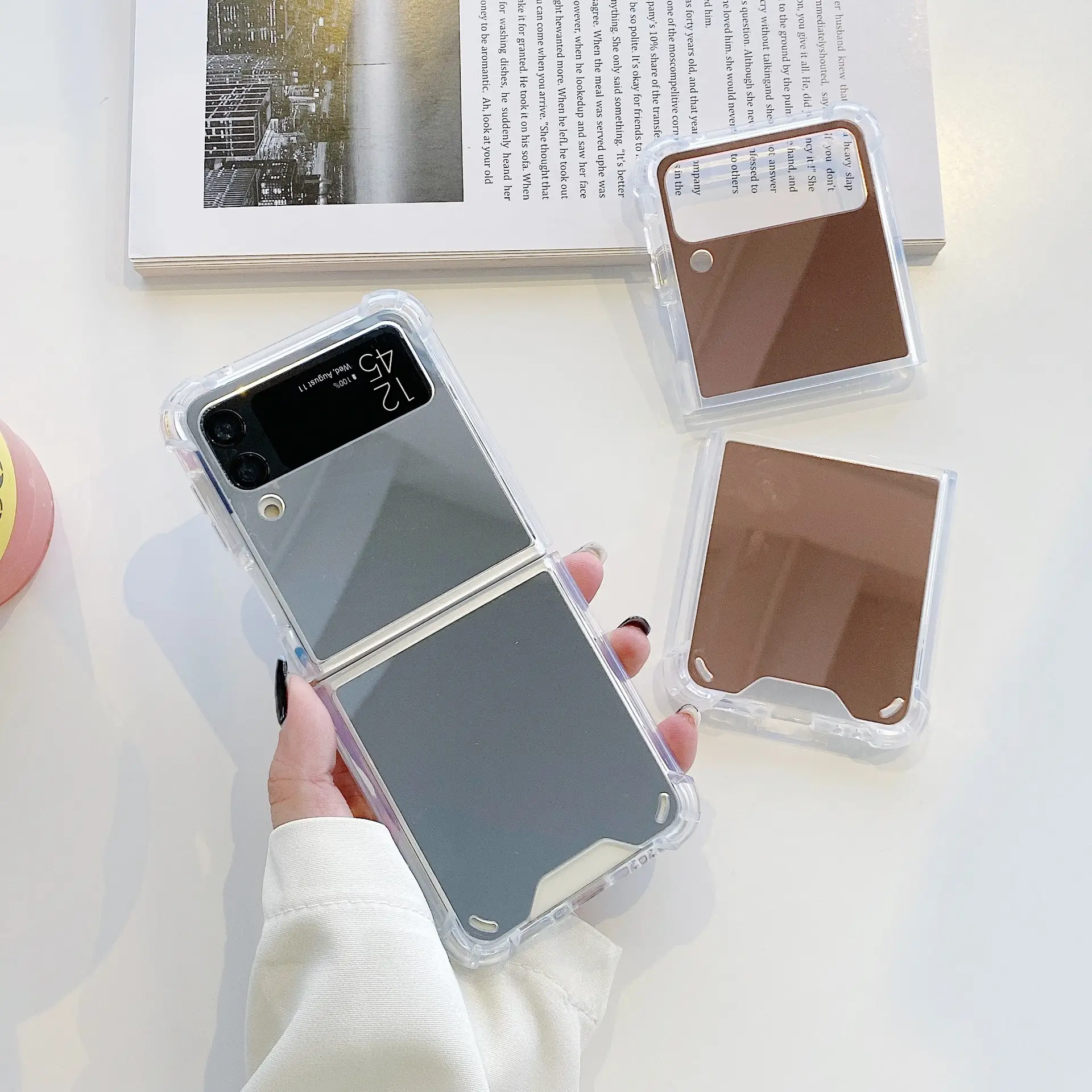 Folding Phone Case Soft Acrylic Mirror