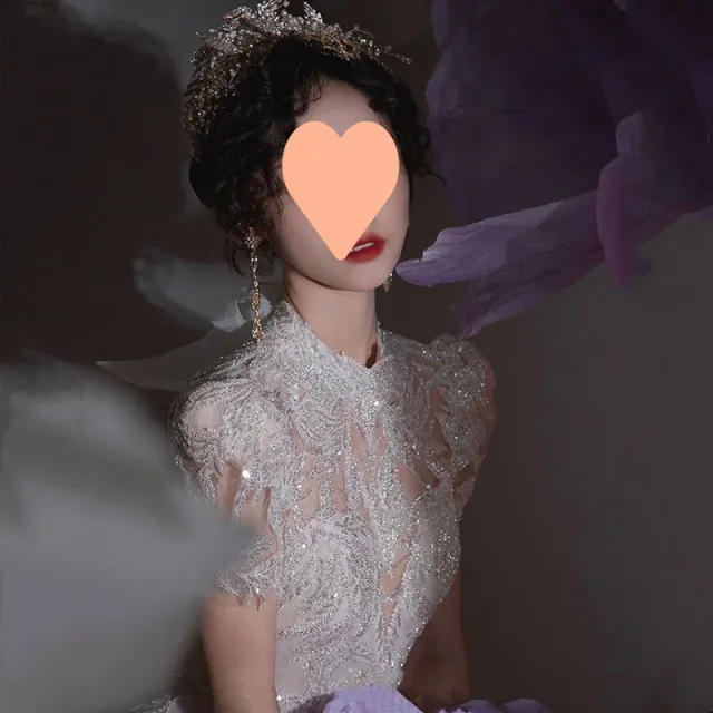 Retro Wedding Dress Style Main Yarn New Bridal French Slimming Small Man Flat Style - Shop at LoveMi