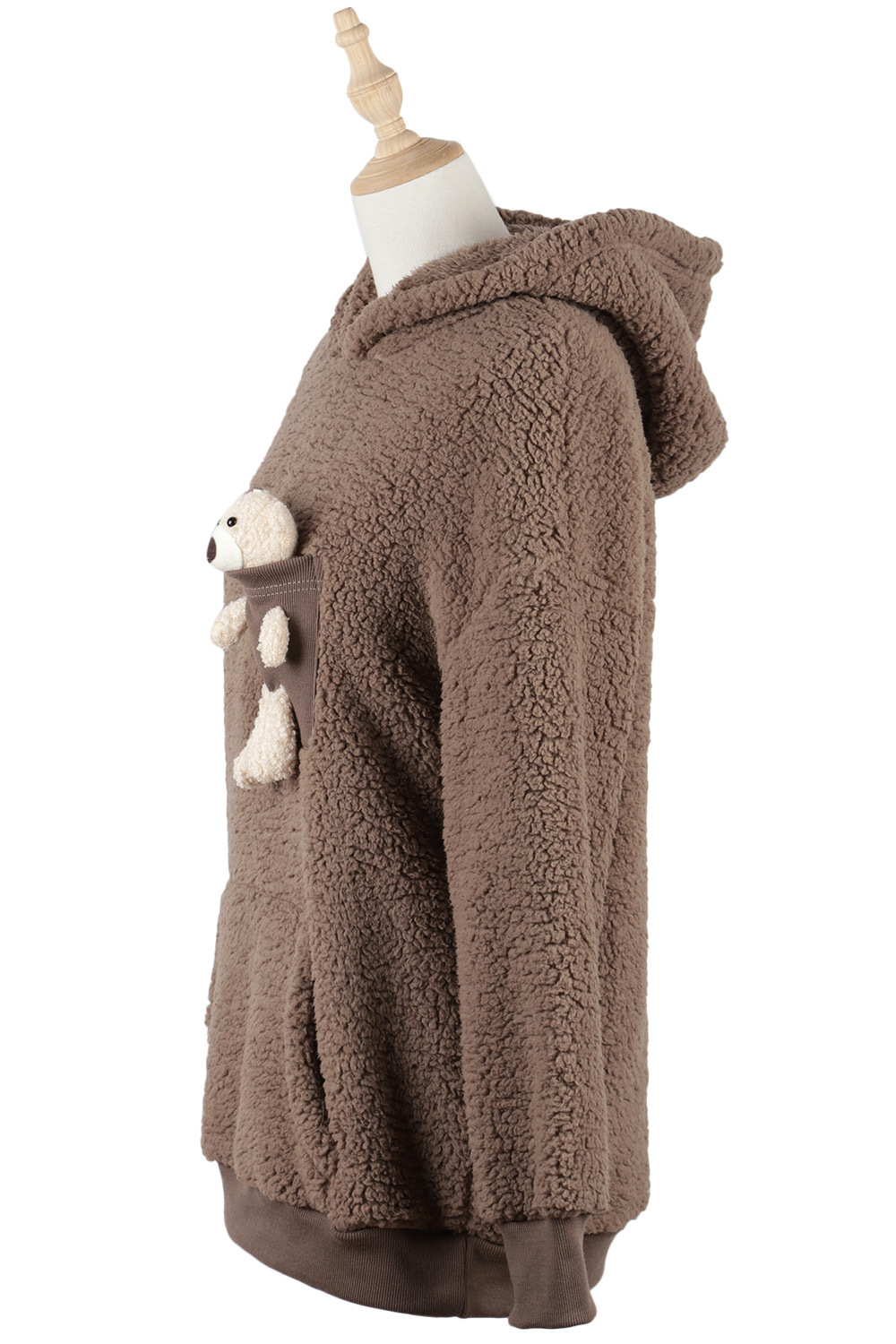 Title 8, Womens Autumn And Winter Fleece Bear Pocket Br...